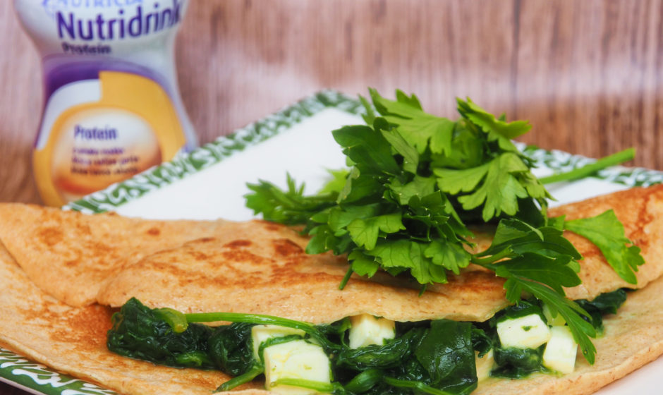 Naleśniki wytrawne ze szpinakiem