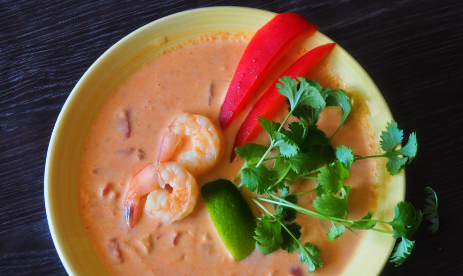 Zupa tajska z krewetkami