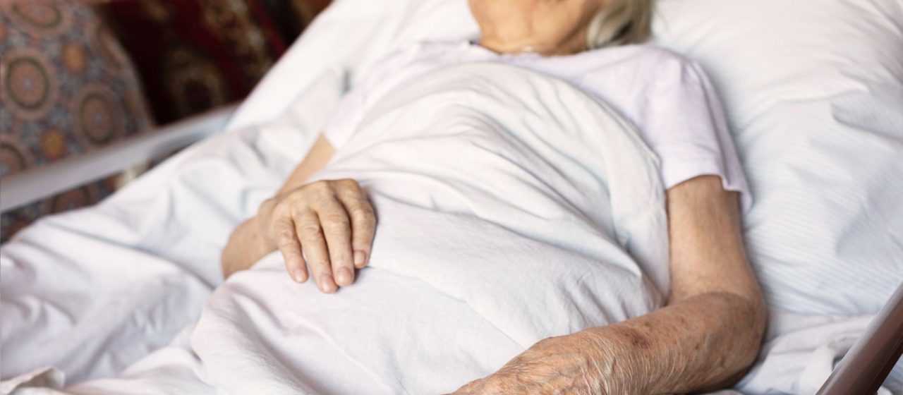 Chory leżący z odleżynami